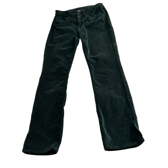 3 X 1 Green Velvet High Rise Straight leg Jeans Sz 25 - Picture 3 of 12